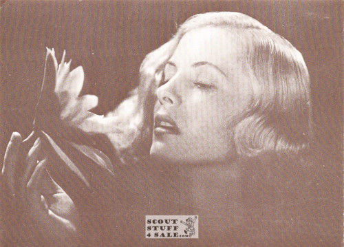 Joan Fontaine Black/White French Movie Postcard, Editions Nugeron #CP151