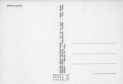 Harold Lloyd Black/White French Movie Postcard, Delta Productions #CPS14