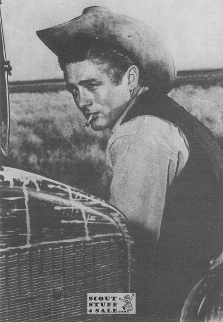 James Dean Black/White French Movie Postcard, Sofraneme #CPS27