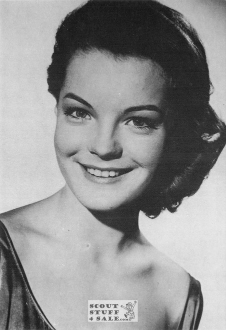 Romy Schneider Black/White French Movie Postcard, Sofraneme #CPS51