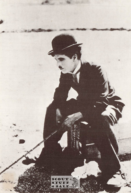 Charlie Chaplin Black/White French Movie Postcard, Sofraneme #CPS64