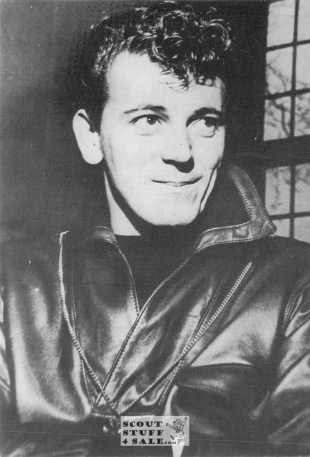 Gene Vincent Black/White French Movie Postcard, Sofraneme #CPS78