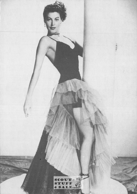 Ava Gardner Black/White French Movie Postcard, Sofraneme #CPS167