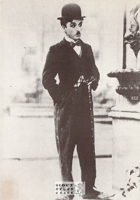 Charlie Chaplin Black/White French Movie Postcard, Delta Productions #CPS205