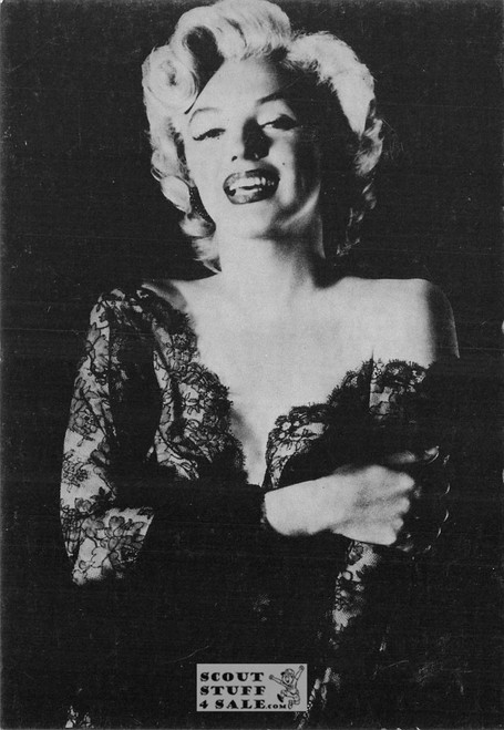 Marilyn Monroe Black/White French Movie Postcard, Sofraneme #CPS243