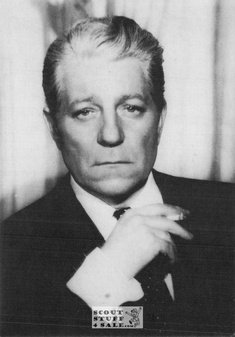 Jean Gabin Black/White French Movie Postcard, Sofraneme #CPS313