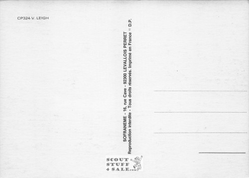 Vivien Leigh Black/White French Movie Postcard, Sofraneme #CPS324