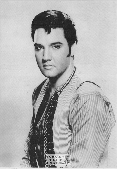 Elvis Presley Black/White French Movie Postcard, Sofraneme #CPS351
