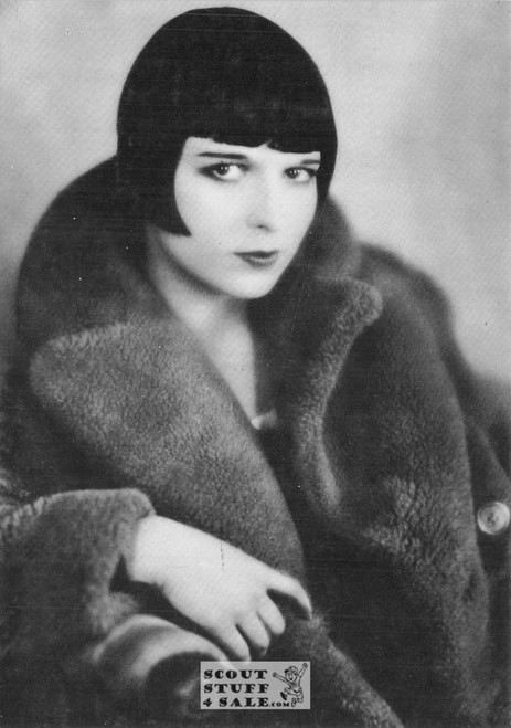 Louise Brooks Black/White French Movie Postcard, Sofraneme #CPS352