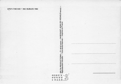 The Kid Black/White French Movie Postcard, Delta Productions #CPS371