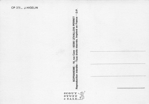 Jacques Higelin Black/White French Postcard, Delta Productions #CPS375