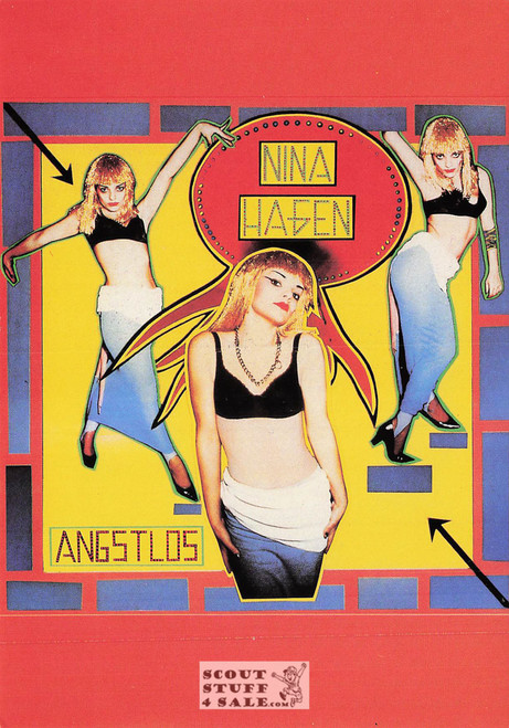 Nina Hagen ANGSTLOS Album French Postcard, Editions Nugeron #DI13