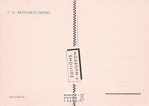 Jailhouse Rock French Movie Poster Postcard, Elvis Presley, Editions Nugeron #E14