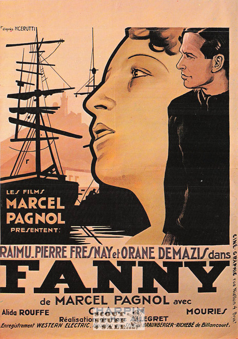 Fanny French Movie Poster Postcard, Editions Nugeron #E48