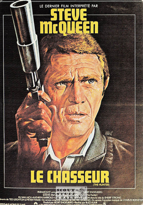 The Hunter French Movie Poster Postcard, Steve McQueen, Editions Nugeron #E108