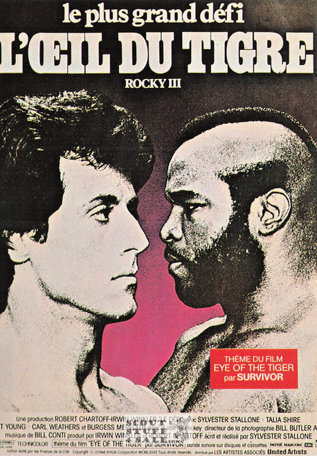 Rocky III French Movie Poster Postcard, Sylvester Stallonem, Editions Nugeron #E116