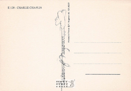 Charlie Chaplin French Movie Postcard, Editions Nugeron #E128