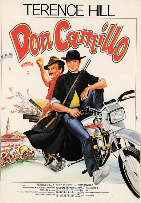 The World of Don Camillo French Movie Poster Postcard, Editions Nugeron #E130