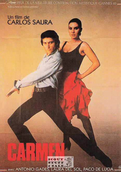 Carmen French Movie Poster Postcard, Editions Nugeron #E140