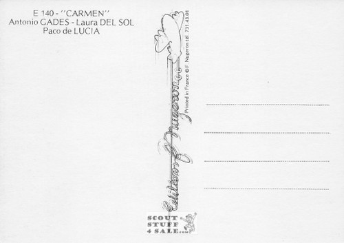Carmen French Movie Poster Postcard, Editions Nugeron #E140