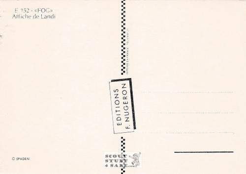 Fog French Movie Poster Postcard, Editions Nugeron #E152