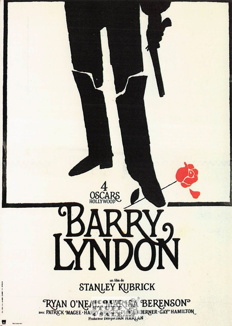 Barry Lyndon French Movie Poster Postcard, Ryan O'Neal, Editions Nugeron #E173