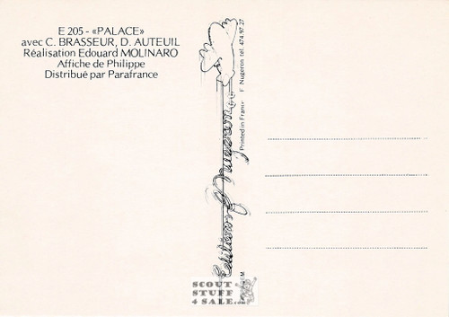 Palace French Movie Poster Postcard, Editions Nugeron #E205