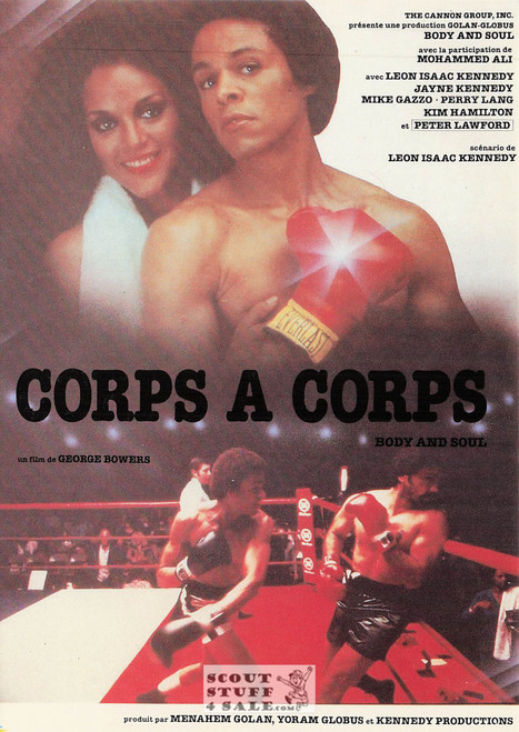 Body and Soul French Movie Poster Postcard, Editions Nugeron #E223