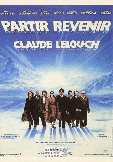 Going and Coming Back French Movie Poster Postcard, Editions Nugeron #E236