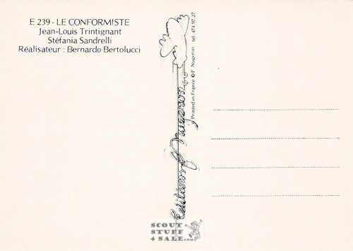 The Conformist French Movie Poster Postcard, Editions Nugeron #E239