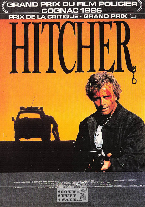 Hitcher French Movie Poster Postcard, Editions Nugeron #E316