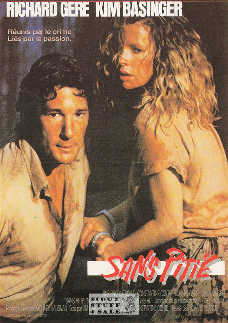 No Mercy French Movie Poster Postcard, Richard Gere,  Editions Nugeron #E395
