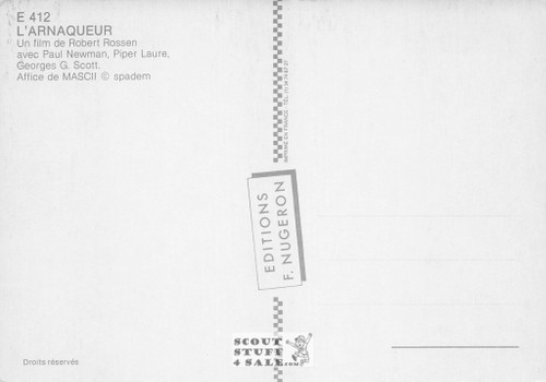 Heartbreaker French Movie Poster Postcard, Paul Newman, Ed. Nugeron #E412