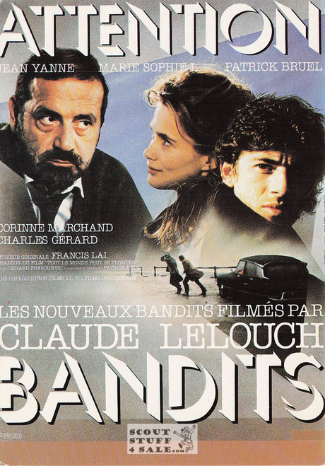 Attention Bandits French Movie Poster Postcard, Editions Nugeron #E419