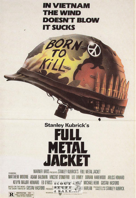 Full Metal Jacket French Movie Poster Postcard, Editions Nugeron #E442