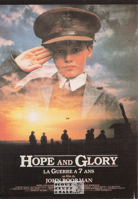 Hope and Glory French Movie Poster Postcard, Editions Nugeron #E452