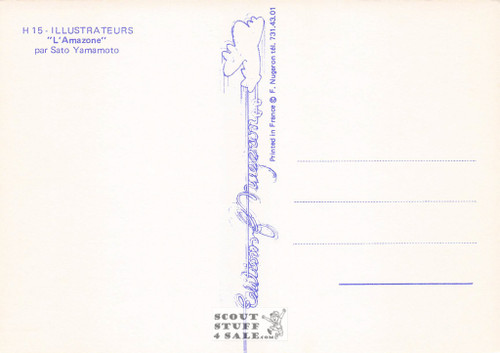 Illustration Art by Sato Yamamoto, French Postcard, Editions Nugeron #H15