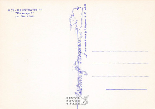 Illustration Art by Pierre Juin, French Postcard, Editions Nugeron #H22