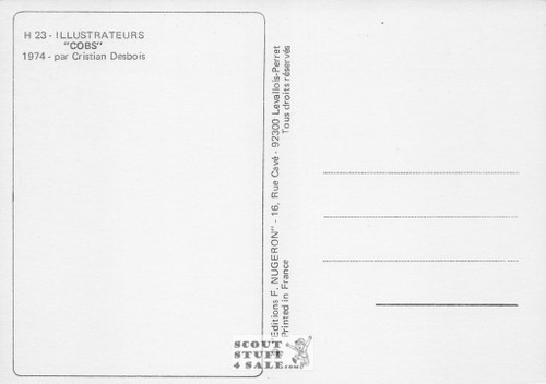 Illustration Art by Cristian Desbois 1974, French Postcard, Editions Nugeron #H23