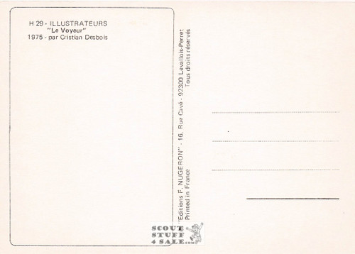 Illustration Art by Cristian Desbois 1975, French Postcard, Editions Nugeron #H29