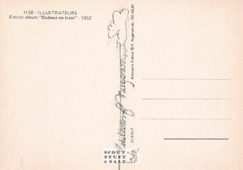 Illustration Art by Albert Dubout 1952, French Postcard, Editions Nugeron #H58