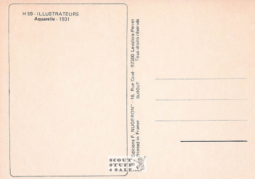 Illustration Art by Albert Dubout 1931, French Postcard, Editions Nugeron #H59