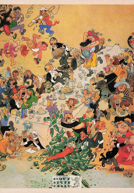 Illustration Art by Albert Dubout 1947, French Postcard, Editions Nugeron #H61