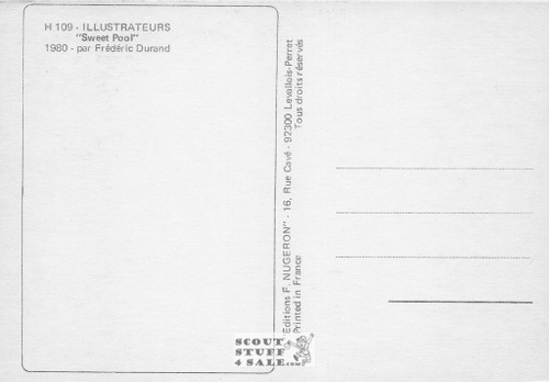 Illustration Art by Frederic Durand 1980, French Postcard, Editions Nugeron #H109