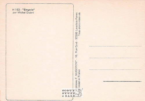 Illustration Art by Michel Dubre, French Postcard, Editions Nugeron #H153