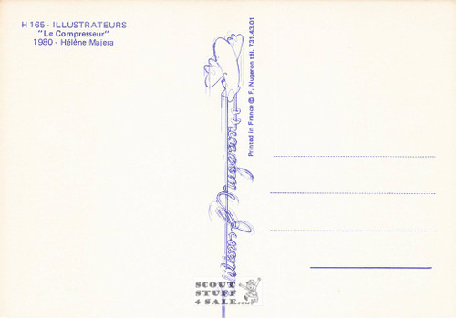 Illustration Art by Helene Majera 1980, French Postcard, Editions Nugeron #H165