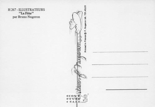 Illustration Art by Bruno Nugeron, French Postcard, Editions Nugeron #H267