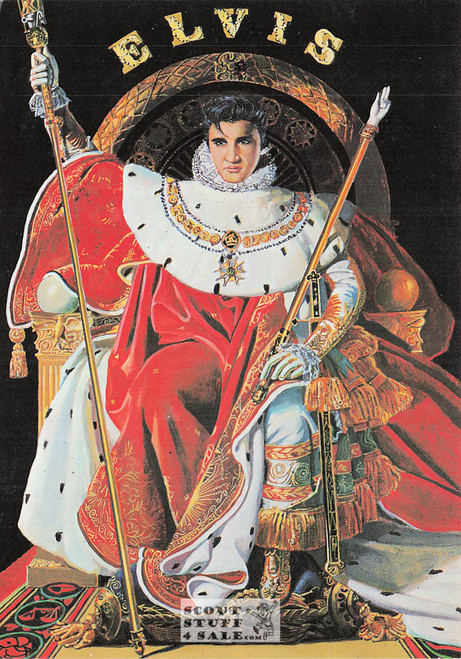 Illustration Art by N. Wilson, French Postcard, Elvis Presley, Editions Nugeron #H282