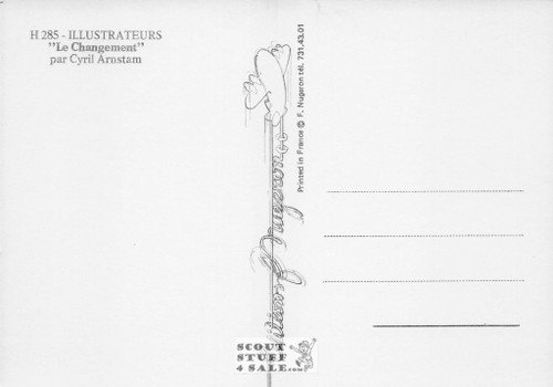 Illustration Art by Cyril Arnstam, French Postcard, Editions Nugeron #H285