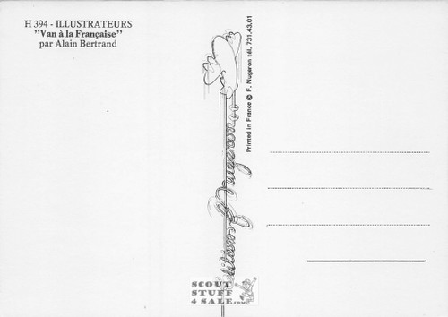 Illustration Art by Alain Bertrand, French Postcard, Editions Nugeron #H394